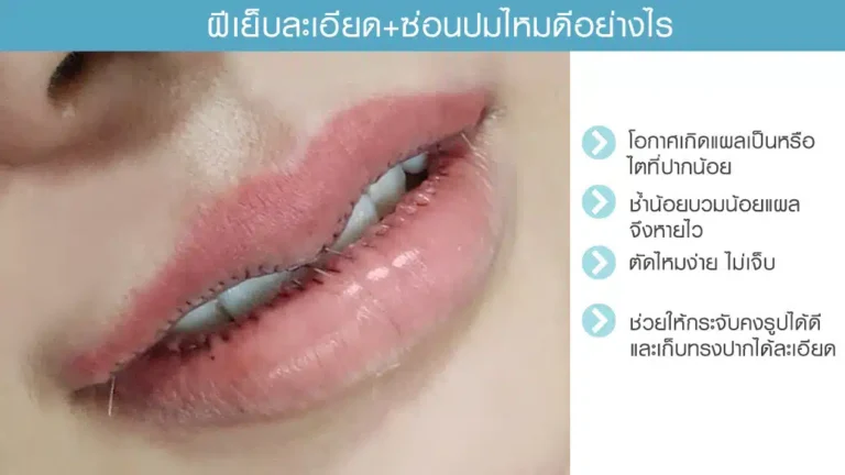 ข้อดีเย็บซ่อนปมไหม