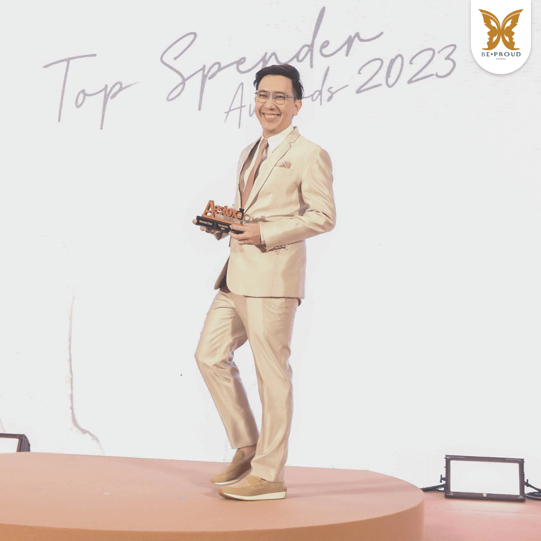 หมออาร์ม บีพราวด์คลินิก รับรางวัล Aestox Top Spender 2023 การันตีใช้โบท็อกซ์แท้ 100%