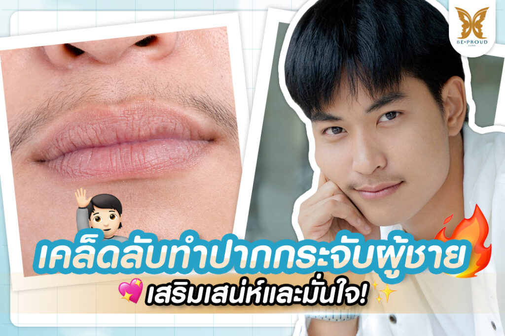 ปากกระจับผู้ชาย ทรงปากผู้ชาย ปากหนา ปากกระจับผู้ชาย ทําที่ไหนดี