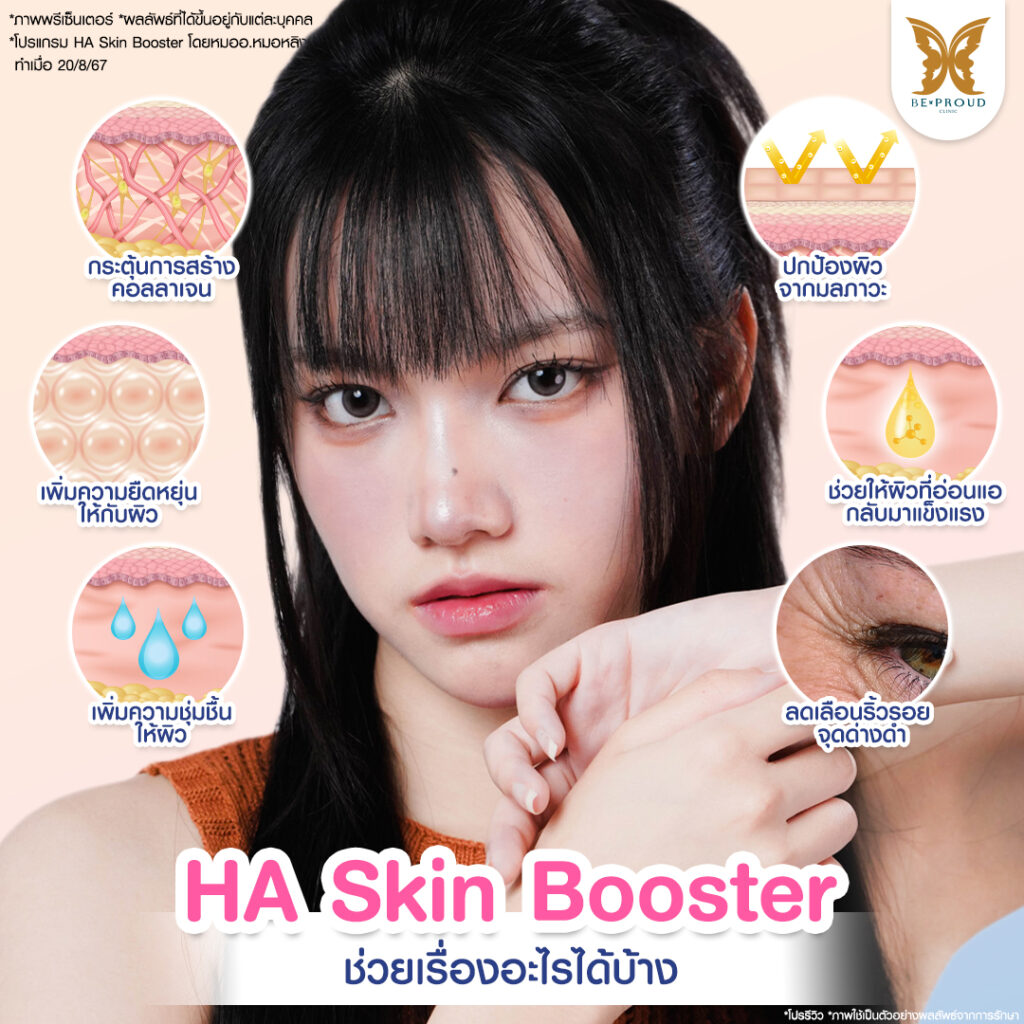 หัตถการผิวหน้าใส โปรแกรม HA Skin Booster